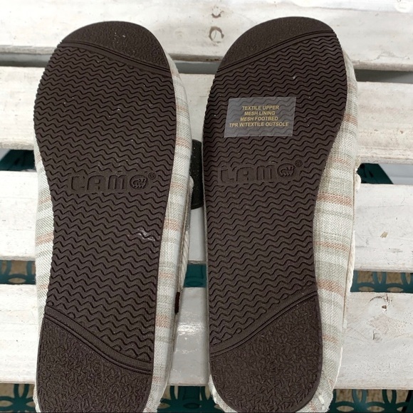 Lamo Women's 6 Sabrina Moc II Moccasins Beige Stripe NEW in Box Slip On - Picture 8 of 9
